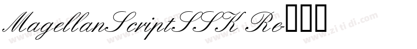 MagellanScriptSSK Re字体转换